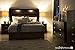 South Shore Gloria 2-Drawer Nightstand, Chocolate with Brass Finish Handles