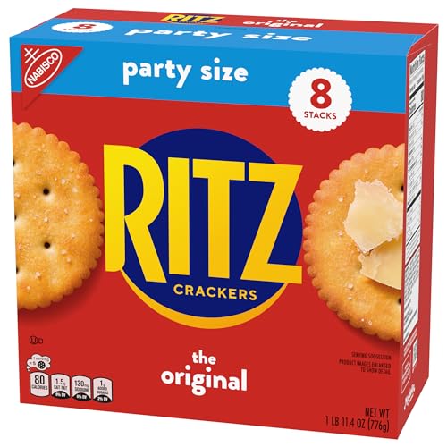 RITZ ORIGINAL CRACKERS, SNACKS FOR KIDS AND ADULTS, LUNCH SNACKS, PARTY SIZE, 27.4 OZ