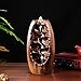 Great Wall Smoke Backflow Incense Burner Holder Waterfall Censer Smell Removing Aroma Furnace for Home Decoration Living Room (Brown)