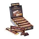 Amber Lyn Sugar-Free  Dark Chocolate English Toffee Bar, 15-Count