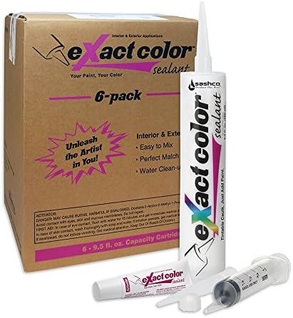 Sashco Exact Color Sealant with 9.5-Ounce Cartridge Contractor Case, 6-Pack