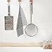 Pictek Cast Iron Cleaner, XL 8x8 Chainmail Scrubber [FDA Approved] Scratch Proof Close-knit Small Rings Stainless Steel Scrubber, Heavy Duty & Durable