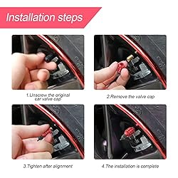 4 PCS Car Tire Valve Stem Cap/Cover, Airtight