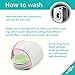 Babygoal Breastfeeding Pads(12 Pack), Reusable Washable Bamboo Nursing Pads With Mini Wet Bag and Laundry Bag 12NP01