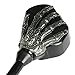 Triclicks Turn Signals LED Skull Skeleton Hand Claw Side Rearview Mirrors 8mm 10mm Left Right For Motorcycle