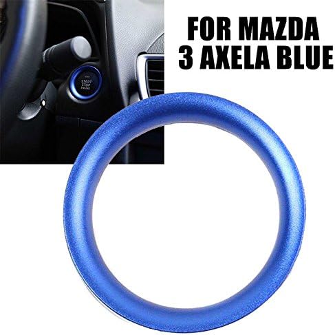 Engine Start Key Push Button Ring Trim Alloy For Mazda CX5 CX3 CX9 Axela Blue GW