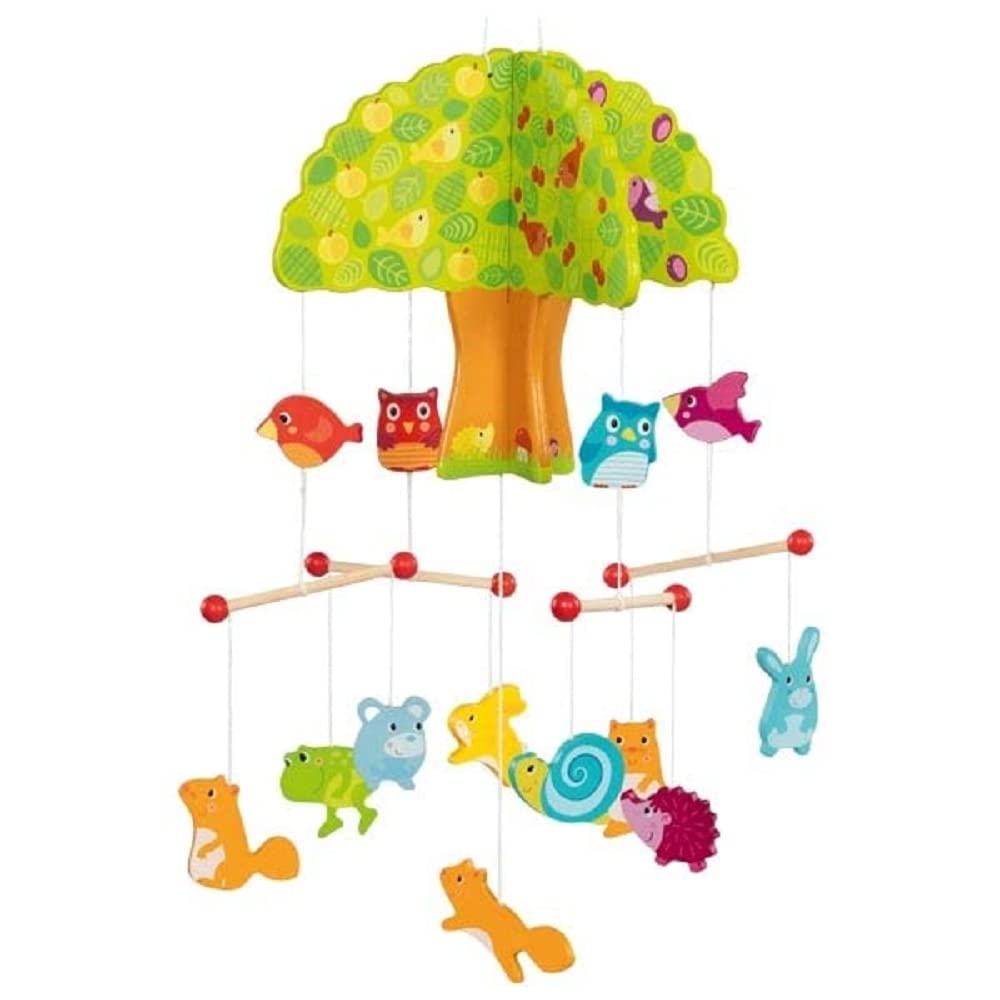 Goki - Mobile, Tree House Toys & Accessories for Cot, Multicolor (52873)