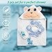 Hooded Baby Towel – 100% Organic Cotton Baby Towel Set – Kids Hooded Towel Makes Perfect Baby Shower Gift – Cute Monkey Towel Set for Toddlers with Free Washcloth and Baby Teething Cloth by Rotshl