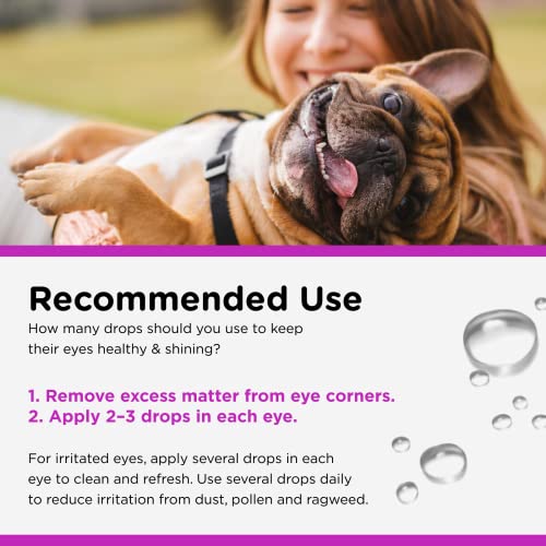 NutriVet Eye Rinse for Dogs Gentle Formula to Soothe Irritated Eyes