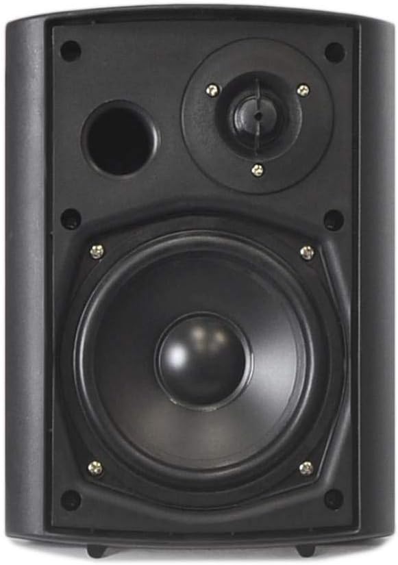 Pyle Pair of Wall Mount Waterproof & Bluetooth 6.5'' Indoor/Outdoor Speaker System, with Loud Volume and Bass. (Pair, Black. PDWR62BTBK): Home Audio & Theater