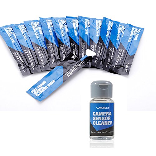 Professional DSLR Camera Full Frame Sensor CCD/CMOS Sensor Cleaning Swabs (Pack Of 24mm Type 3 Cleaning Swab 12pcs and Sensor Cleaning Fluid 15ml) - Thumbnail 3
