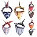 Tail Trends 6 Pack Pet Dog Bandanas Triangle Bib Scarf Assortment of Designs Available - 100% Cotton