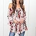 Women Blouse, Clearance 2018 Summer Off Shoulder Floral Printed Plus Size Casual Long Bell Sleeve Tops T Shirt
