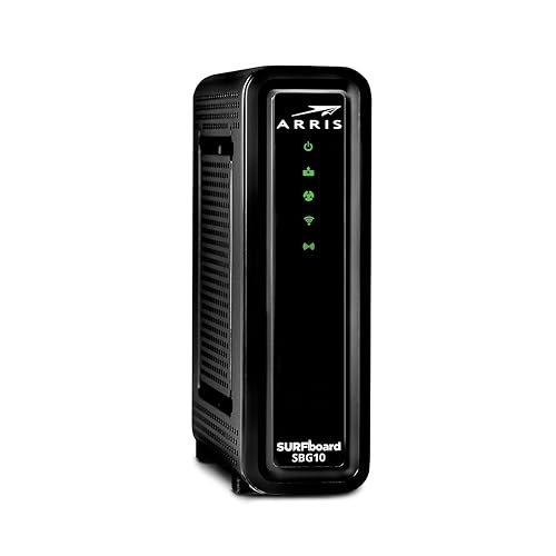 ARRIS (SBG10) - Cable Modem Router Combo - DOCSIS 3.0 16 x 4 Gigabit & AC1600 WiFi, For Comcast Xfinity, Cox, check with ISP for compatibility [Not for Spectrum] 400 Mbps Max Internet Speeds