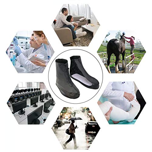 image for yuyi Reusable Rain Shoes Boots Covers, Rain Snow Waterproof Shoe Cover