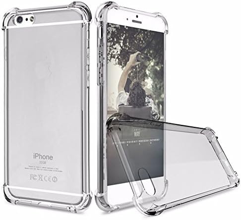 iPhone 6S Case, iPhone 6 Case, UTHMNE Crystal Clear Shock Absorption Technology Bumper Soft TPU Cover Case for iPhone 6 / 6s (Gray)