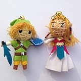 Princess Zelda & Link Set of 2 String Dolls from Legend of Zelda: Skyward Sword Voodoo String Doll Keychain link