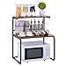 SUNPACE Two-tier Metal Kitchen Storage Racks Utility Storage Sheving Microwave Oven Stand Cart on Kitchen Counter Shelf