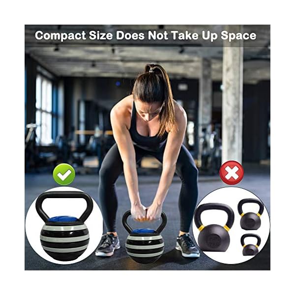 10-40LBS Adjustable Kettlebell, Kettle Bells Weight Sets for Men Or Women, Kettlebell Weights Sets, Kettlebell 35 Lbs 30… - Image 6