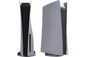 LovingLuLu PS 5 Anniversary Limited Edition Grey Face Plates Cover Shell Case for Play Station 5 Fat Console (Disc)