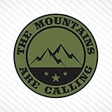 The Mountains Are Calling Vinyl Decal Bumper