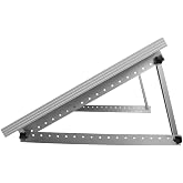 Renogy 28in Adjustable Solar Panel Mount Brackets with Foldable Tilt Legs | Solar Mount on Any Flat Surface for RV Roof Boat, Ideal for Renogy 50W, 100W N-Type &amp; 120W Shadowflux Panels