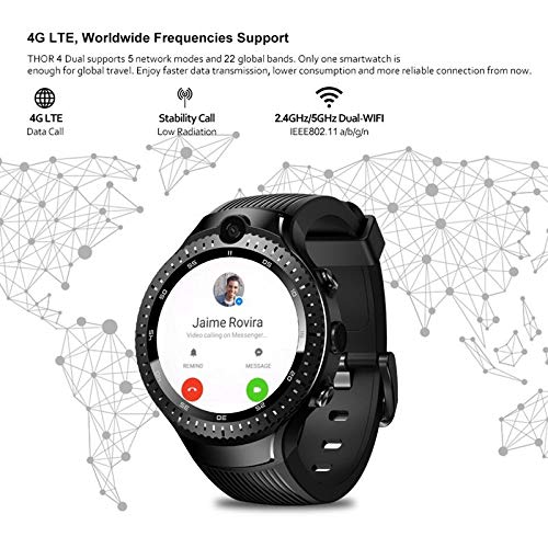 Amazon.com: LayOPO Zeblaze Thor 4 Dual Smart Watch, 4G Dual ...