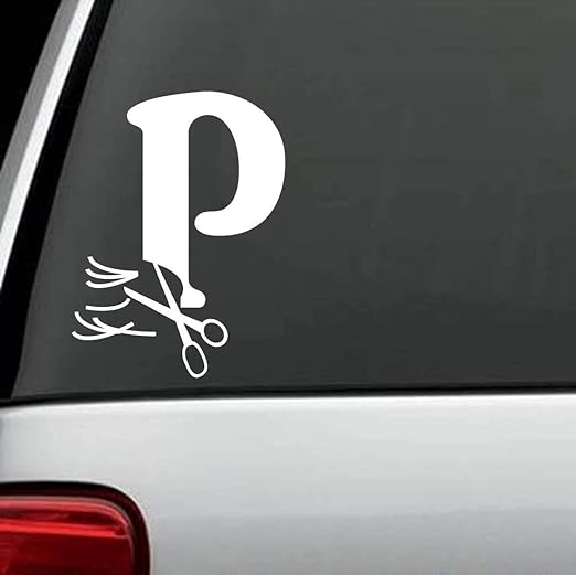 Amazon Com Best Design Amazing Letter P Scissors Hair Stylist