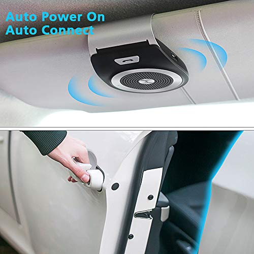 image for synmixx Bluetooth Handsfree Car Speaker - AUTO Power ON Wirefree Hands