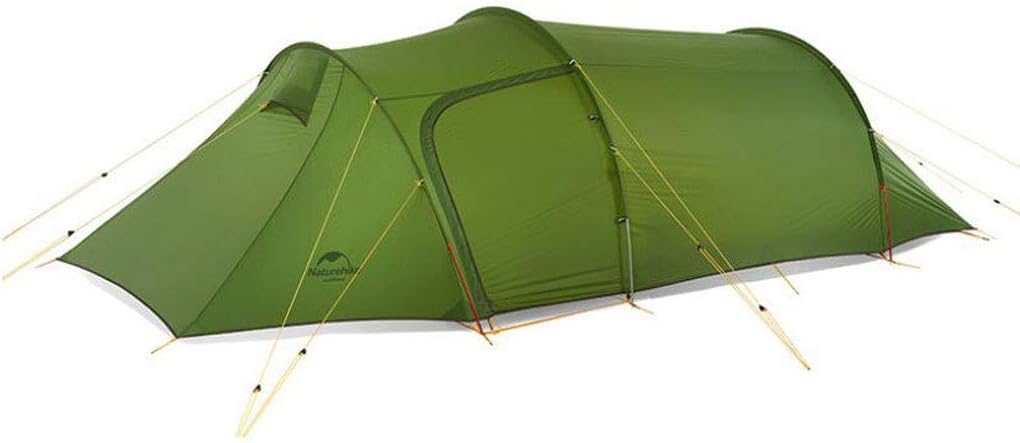 Fulitanghuang 2 Person 1 Room 4 Season Tunnel Tent 20D Silica Gel Outdoor Camping Hiking Climbing Ultralight Large Space Tents