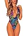 Women's High Waist Criss Cross No Support Bikini One Piece Bandage Swimsuit