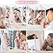 DIOZO Makeup Mirror with Lights, Makeup 21 LED Vanity Mirror, Lighted Up Mirror with Touch Screen Switch, 180 Degree Rotation, Dual Power Supply, Portable White Trifold Mirror