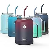50 oz Tumbler with Handle and Straw, Big Cup for