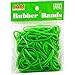 JAM PAPER Colorful Rubber Bands - Size 33 - Green Rubberbands - 100/Pack