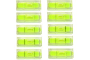 YOTOM 11pcs Mini Level Picture Hanging Spirit Bubble Level, 10x10x29mm Square Level Mark Measuring Tools