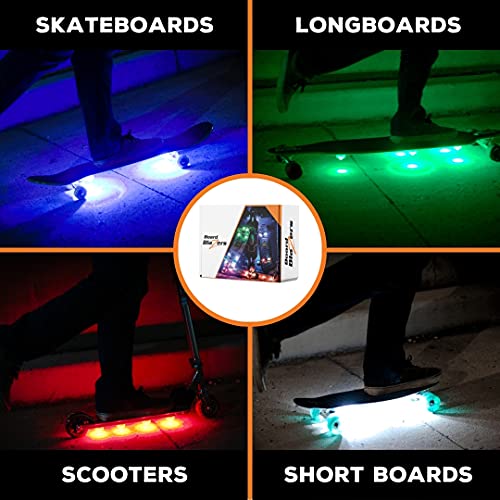 Blazing Blue LED Underglow Lights for Skateboards, Longboards, Scooters Original Skateboard