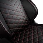 noblechairs EPIC, Sedia da gaming o ufficio, Ecopelle PU, Nero/Nero/Rosso