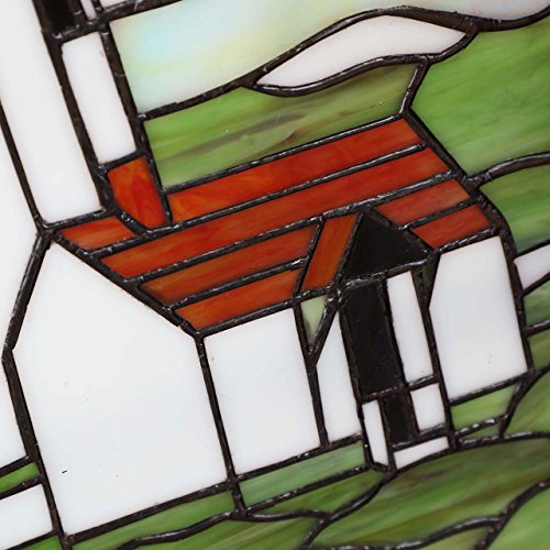 image for Bieye W10005 23 inches Lighthouse Tiffany Style Stained Glass Window P