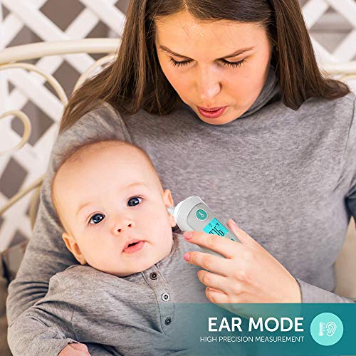 Forehead Thermometer - Thermometer for Fever - Ear Medical Digital Infrared Temporal Thermometer Best for Baby, Kids and Adults