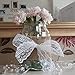 25 Yards White Thin Lace Fabric Ribbon Trim, Lace Yard for DIY Craft, Clothing Accessories and Rustic Wedding Bridal Decoration