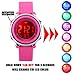 Kid Watch Multi Function 50M Waterproof Sport LED Alarm Stopwatch Digital Child Wristwatch for Boy Girl Pink