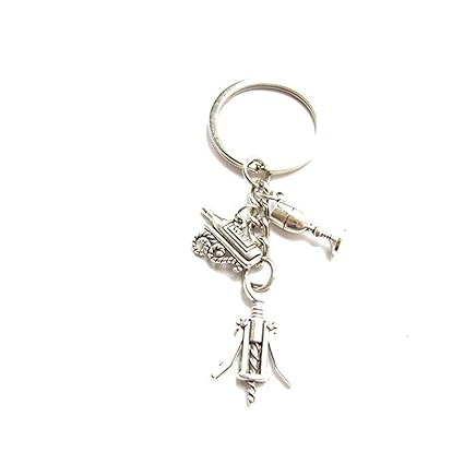  Wine Lover Keychain Wine Club Key Chain Keyring
