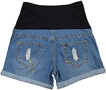 plus size maternity jean shorts