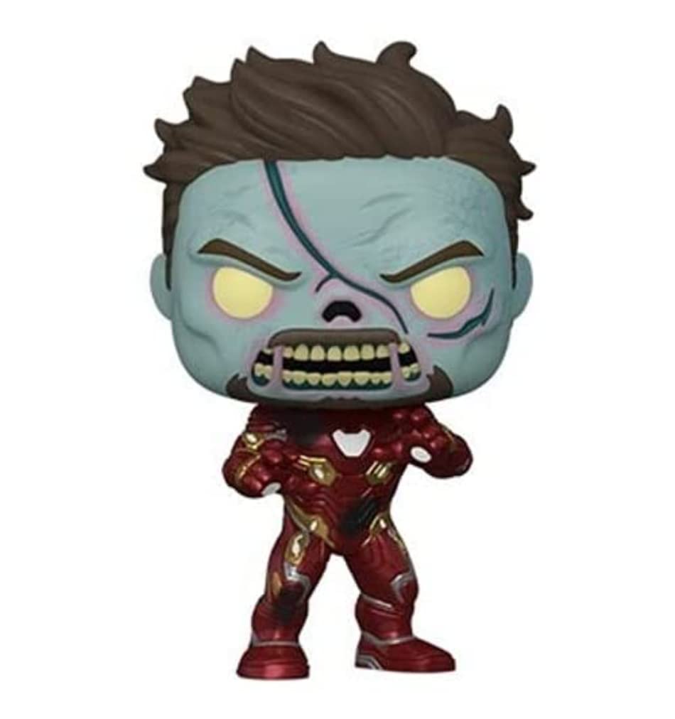 Funko POP! Marvel - What If - Zombie Iron Man - Marvel What If - Collectable Vinyl Figure - Gift Idea - Official Merchandise - Toys for Kids & Adults - TV Fans - Model Figure for Collectors