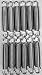 BouncePro 5 5 Inch Replacement Springs Silver 12 Count Five and Half Inch