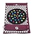 MORINHA Spinal Acupressure Mat Yoga Fitness Nail with Spike Tongue (Without Pillow Prickle) for Sciatica, Back and Neck Pain Relief and Stones Foot Rug Relax Muscle Anti-Stress, Purple Travel Bag primary