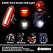SIGEM Bike Tail Light, Headlight, Ultra Bright & USB Rechargeable, Bicycle Flashing Rear taillight, LED Safety Warning Strobe Head Light, Also for Helmet and Backpack 120 Lumens (Red-White)