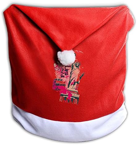 Christmas Seat Cover Statue Of Liberty Pink Cute Santa Claus Chair Covers 50x60CM ZHONGRANINC
