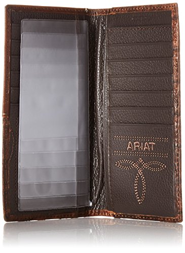 Ariat Men's Caiman Floral Over Circle Rodeo, Brown, One Size