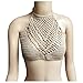 Anself Women Sexy Crochet Crop Top Boho Knitted Beach Bralette Halter Cami Bra Tank Top